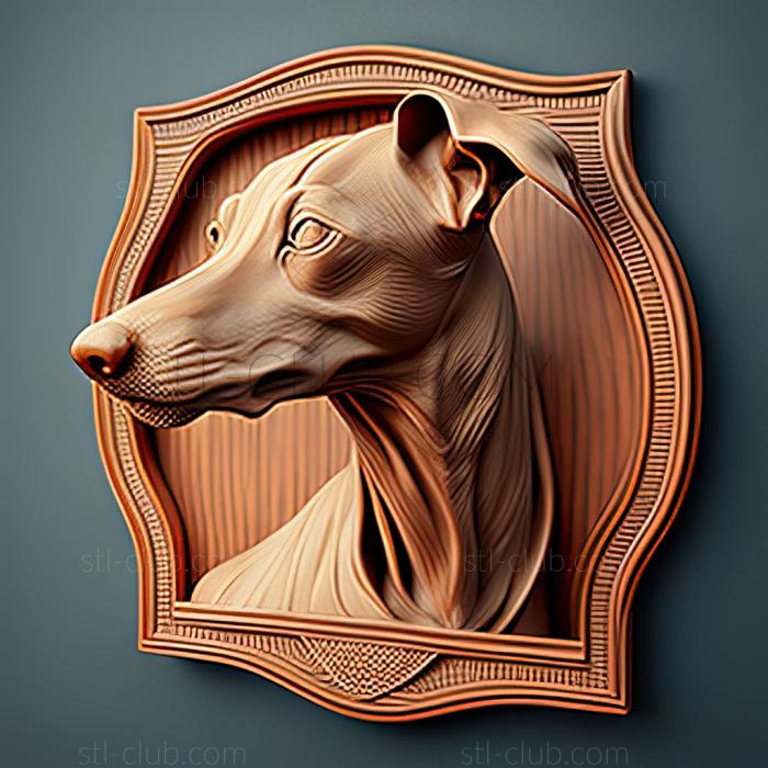 3D model st Horthaya greyhound dog (STL)